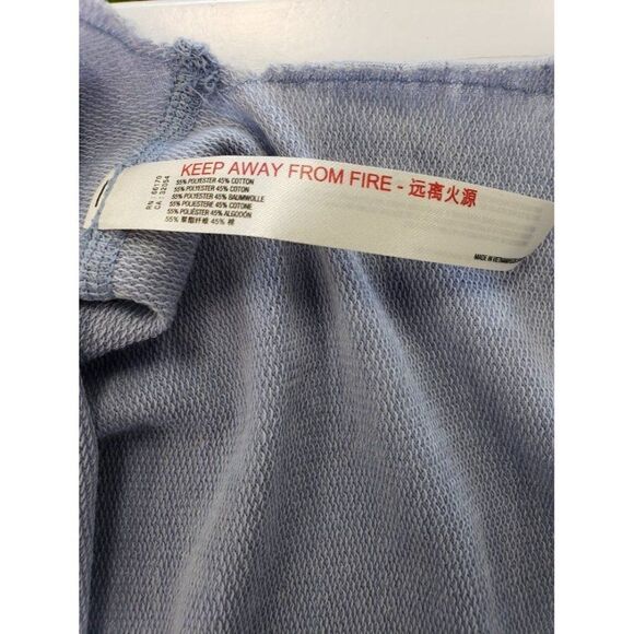 Free‎ People Oversized Tank Top Women's XS Blue Wide-Armholes Relaxed-Fit NEW - Picture 5 of 11